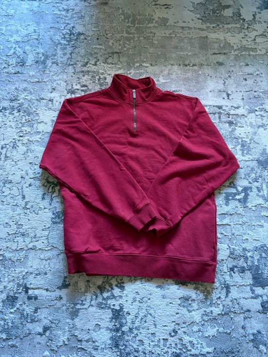 L.L. Bean Other - L.L. Bean Men's Burgundy Half-Zip Sweatshirt